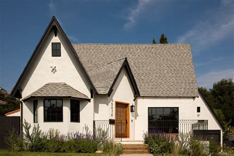 modern tudor style home.